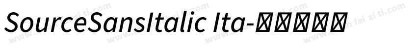 SourceSansItalic Ita字体转换